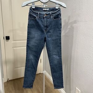Levi's 721 High Rise Skinny Jeans High Rise Size 29 Womens Stretch Denim Blue
